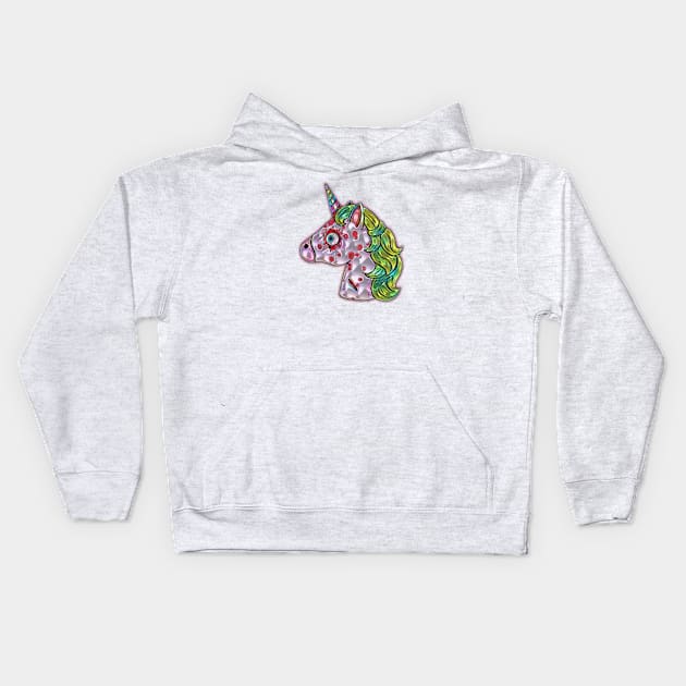 Evil Unicorn Kids Hoodie by BigTexFunkadelic